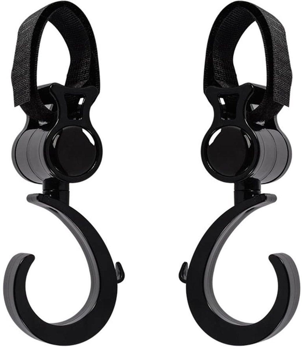 Dailygoods - Dailygoody - Kinderwagenhaken - Haken voor kinderwagen - Handige accessoires - Universele clip - Praktische oplossing - Geschikt voor kinderwagens en ...