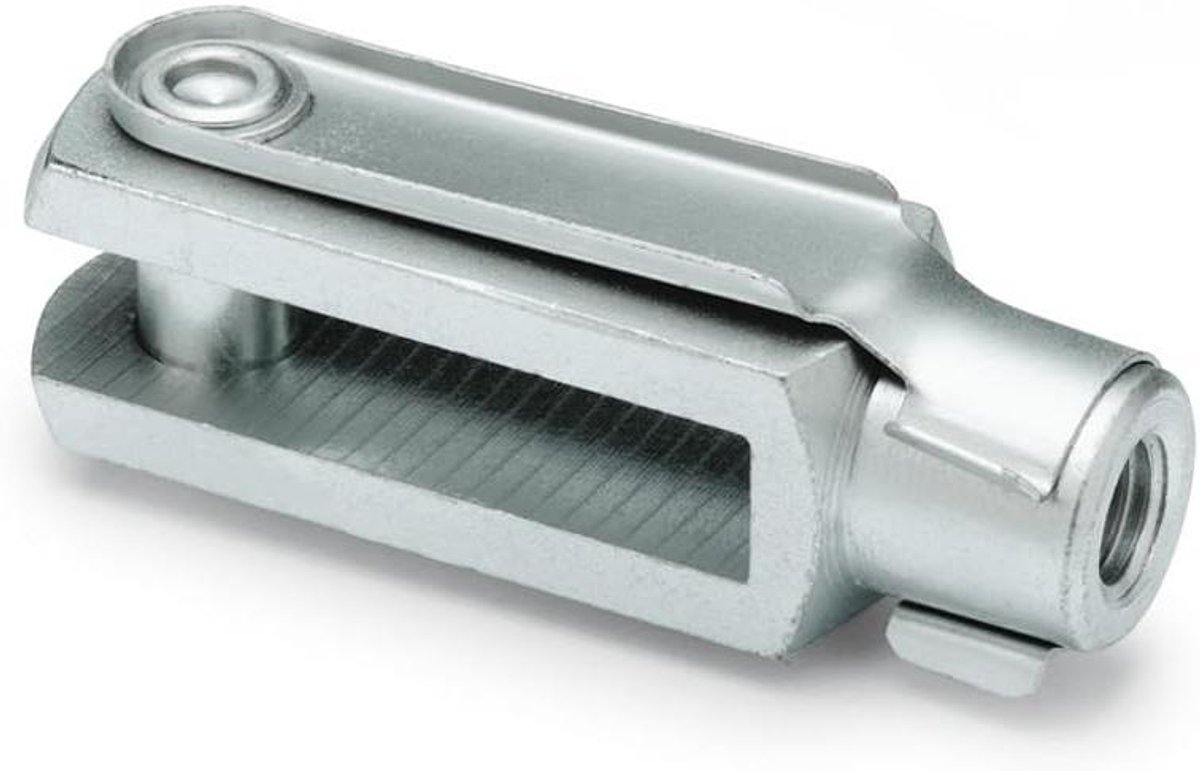 Vorkverbindingen - Scharnierbouten - Snelle koppeling - Met klikveerbouten - 5 stuks - Zilver