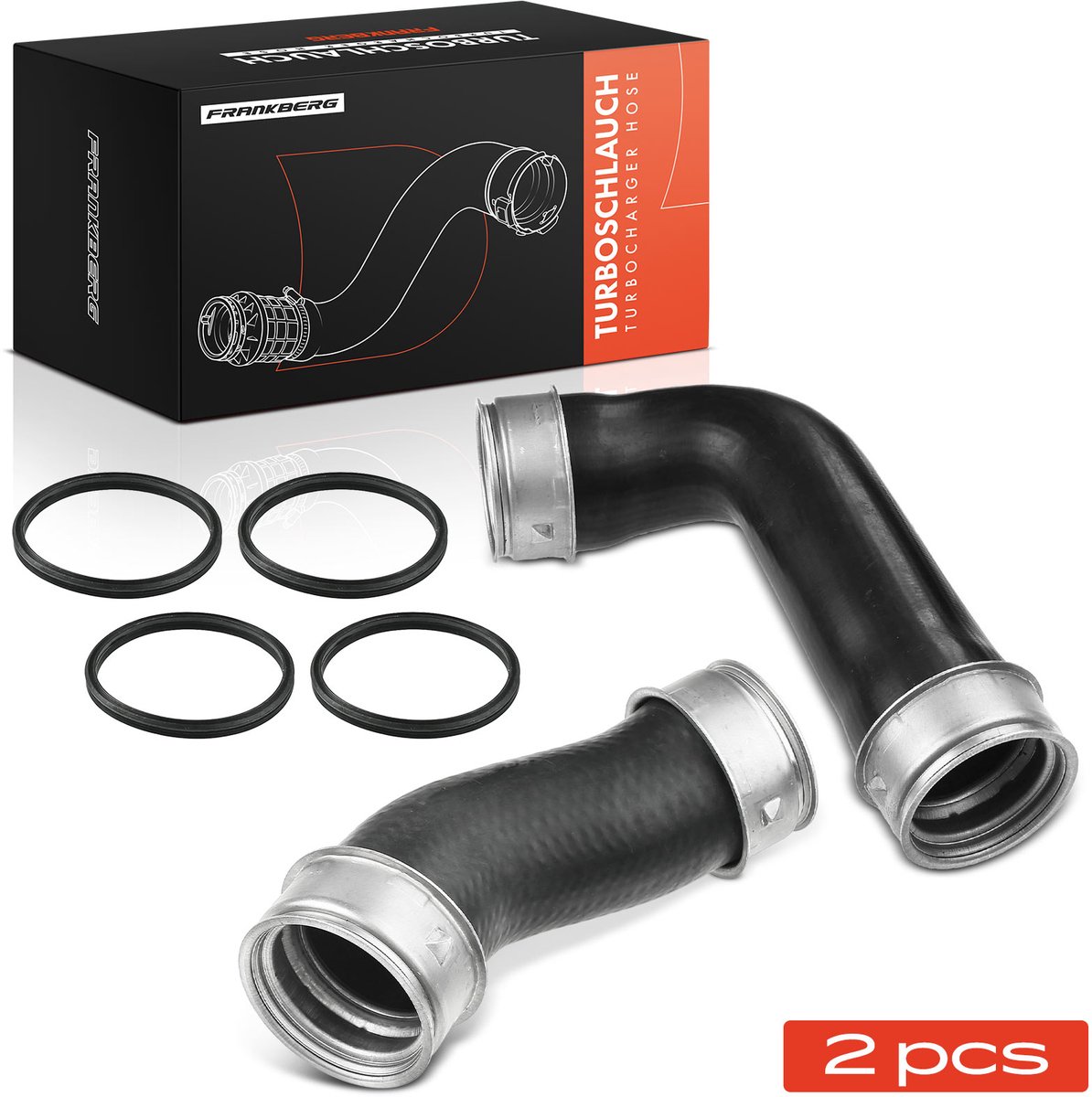 Frankberg 2x Laadslang Turboslang voor VW Golf IV / Bora / Seat Leon