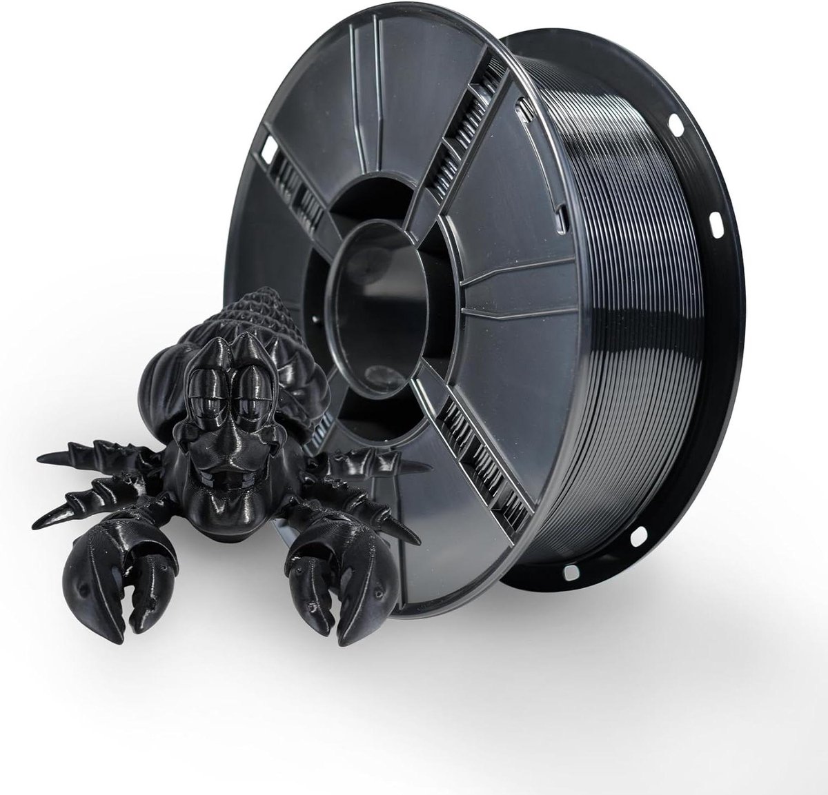 3D Printer Filament - PETG Materiaal - Duurzaam Printen - Maatnauwkeurigheid +/- 002 mm - 1 kg Spoel - Zwart