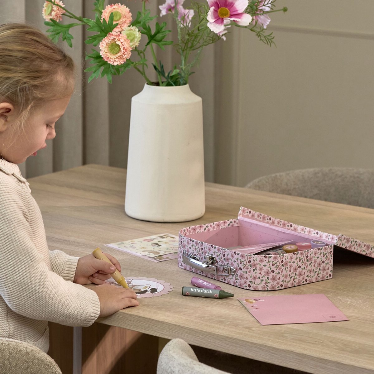 Little Dutch knutselkoffer Rosa Fairy Garden - creatief speelgoed - cadeautip — afbeelding 4