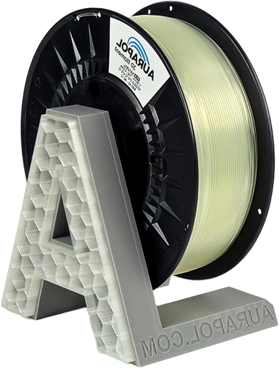 3D Printer Filament - PLA Draad - Objecten Printen - Biologisch Afbreekbaar - 1.75 mm 1 kg - Natuurlijk Transparant