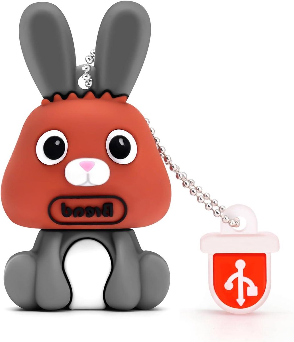 USB-stick - Geheugenstick - Externe gegevensopslag - Schok- en stofbestendig - 32 GB - Konijntje