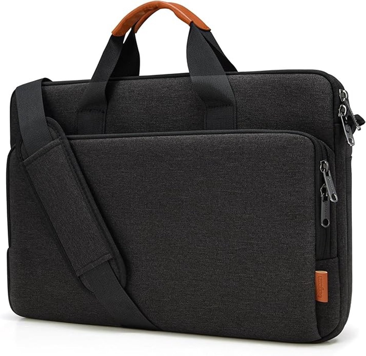 Waterbestendige laptoptas met schouderband voor 15,6 tot 17,3 inch laptops
