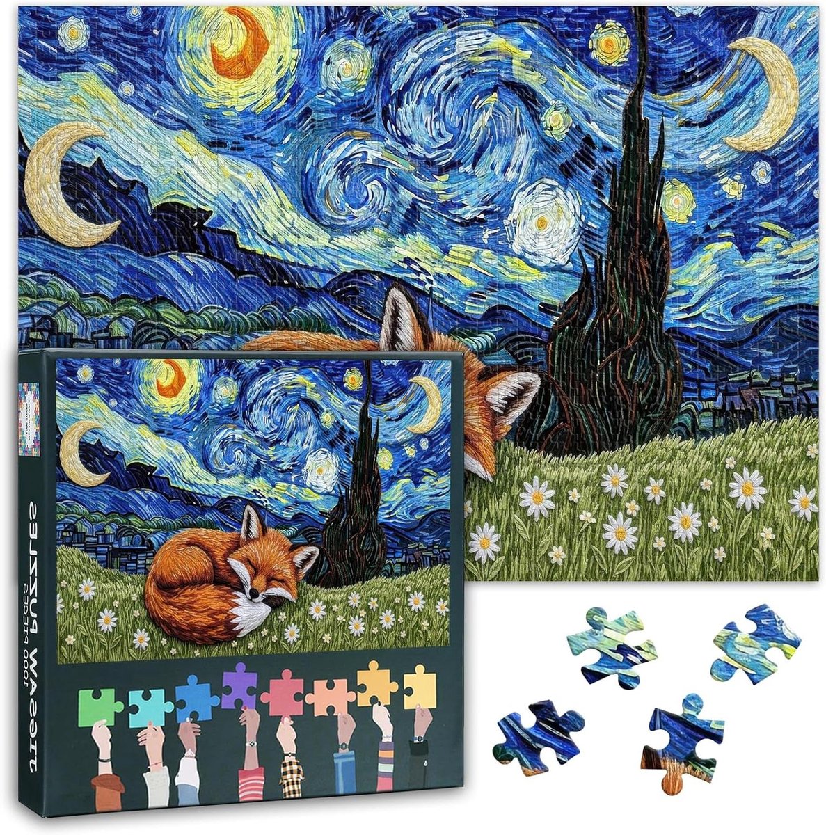 Puzzel 1000 Stukjes - Volwassen Puzzel - Ontspannende Tijd - Hoge Resolutie Print - 50 x 70 cm - Fuchsia