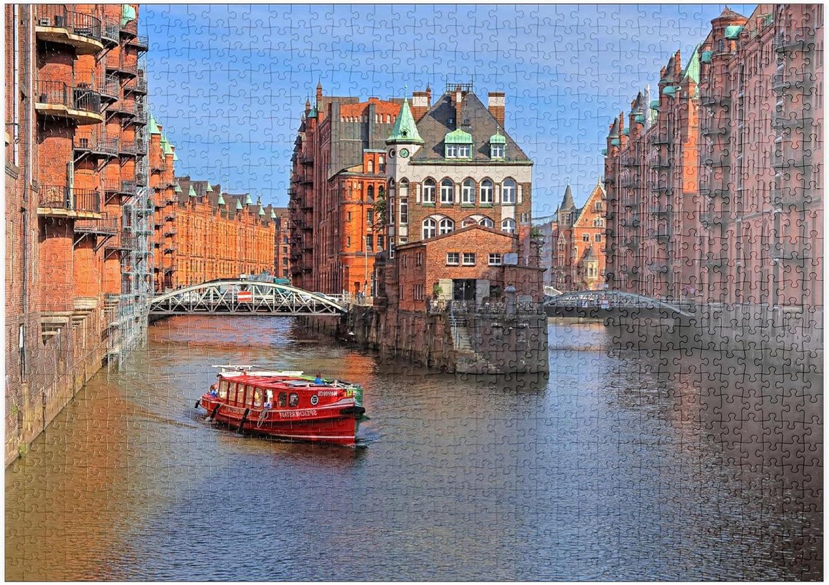 Legpuzzel - Puzzelstukjes - Ontspanning Thuis - Linnenstructuur Papier - 1000 Stukjes - Meerdere Kleuren