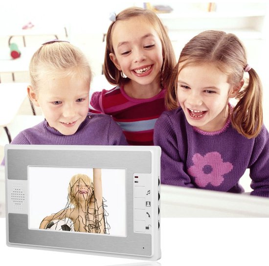 Vt products - Video Deurbel - 7 Inch Deurtelefoon - Nachtzicht voor Thuis - Aluminium - Intercomsysteem - Veiligheid - Geschikt voor Appartement — afbeelding 4