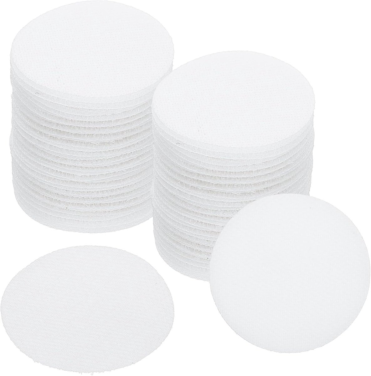 2 Inch Carpet Stain Markers - 50 Pcs Circle Dots Markers - Hook and Loop Carpet Stains voor Decoratie - Basisonderwijs - Kleuteronderwijs - Wit