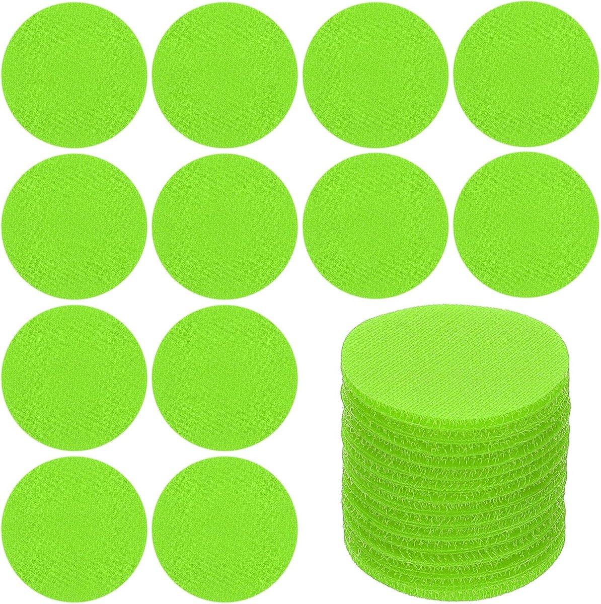 40Pcs Carpet Stains voor Classroom - 6cm Kleine Cirkel Vloerdots Markers - Vloer Spot Markers voor Leraren en Basisschool Benodigdheden - Groen