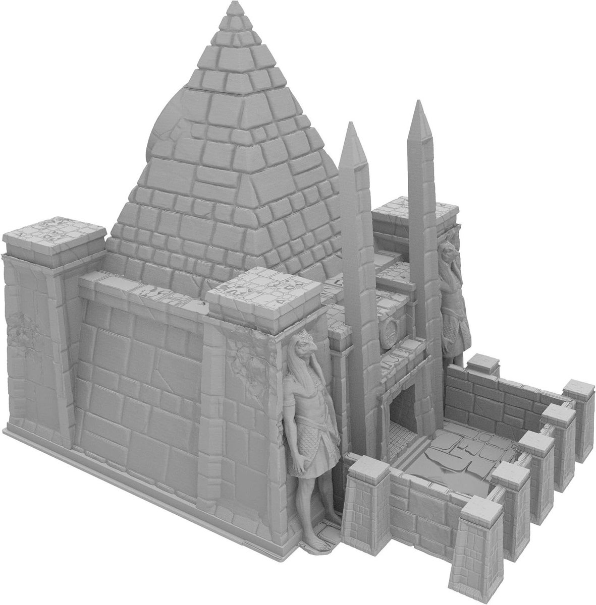 Dobbelsteen Toren - Dobbel Toren - Spelavonden - 3D Geprint - 212 cm Hoog - Grijs