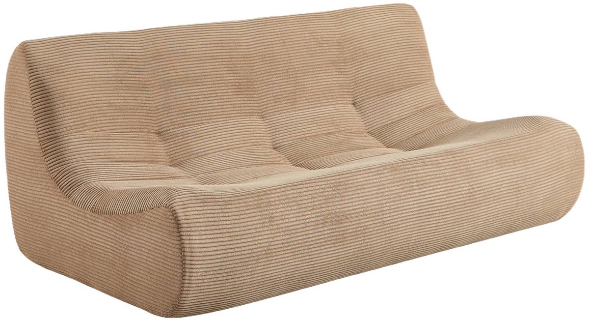 sweeek - Ribfluwelen loungestoel met 3 zitplaatsen - sokol