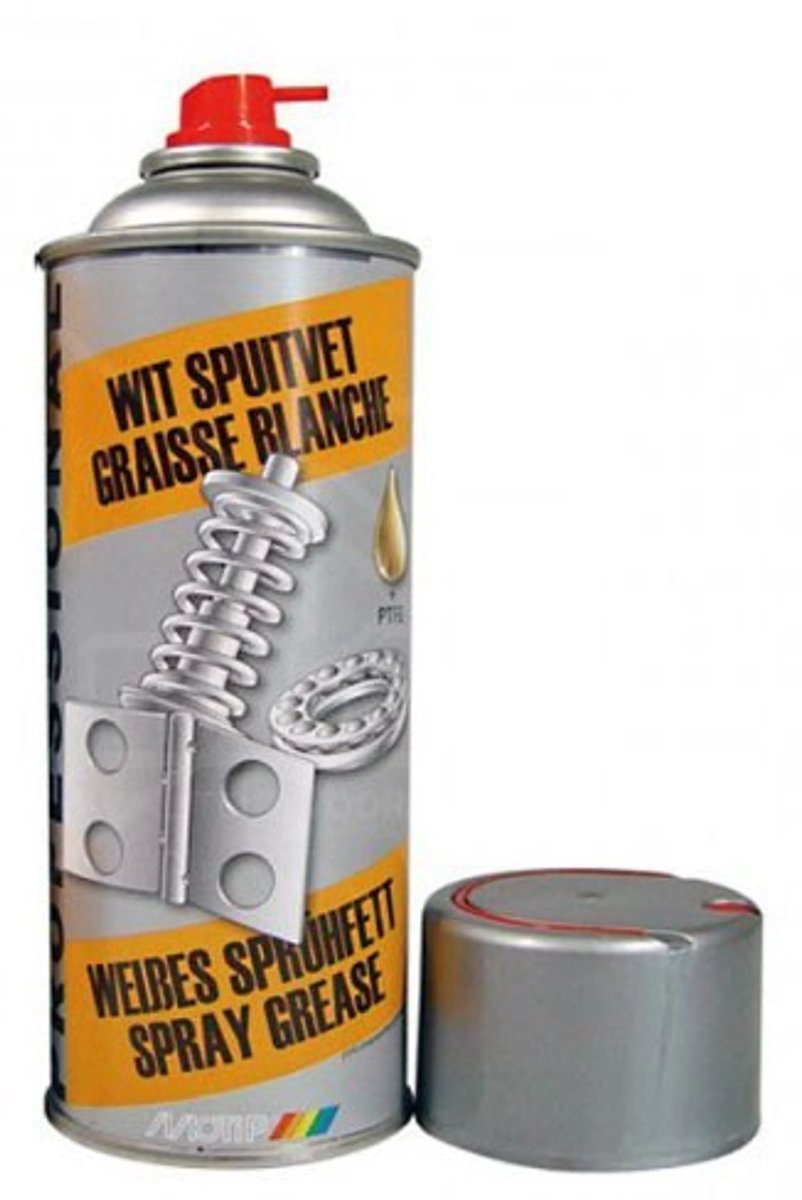 MoTip PTFE Wit Spuitvet Spuitbus - 500ml