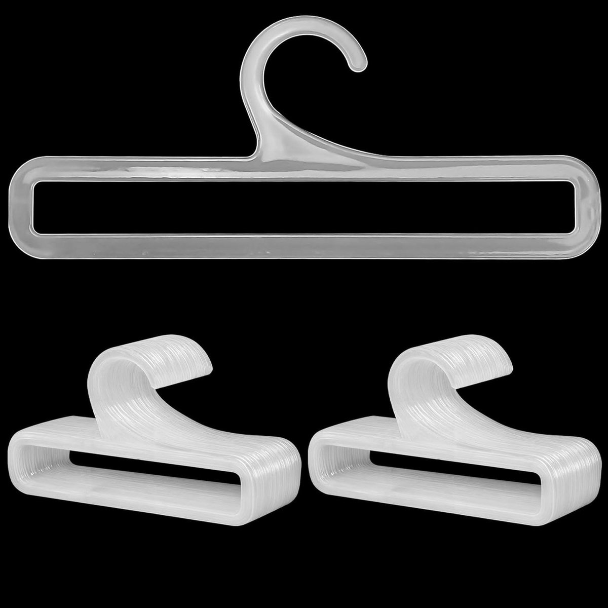 Kledinghangers - Opberghangers - Kleding Opbergen - Antislip - 50 Stuks - Wit