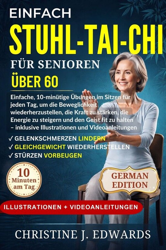 Einfach Stuhl-Tai-Chi für Senioren über 60 - cover