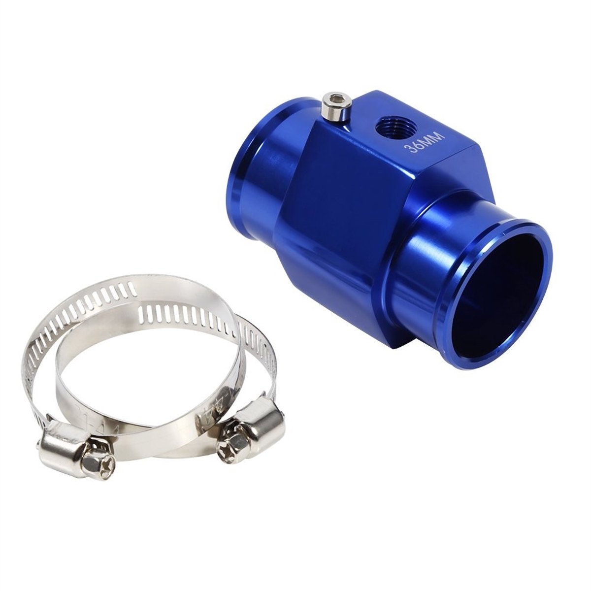 Vt products - Water Temp Sensor Adapter - Professionele Temp Sensor Meter - Aluminium Legering - 36mm I.D. Slang - Voor Auto - Temperatuurmeting