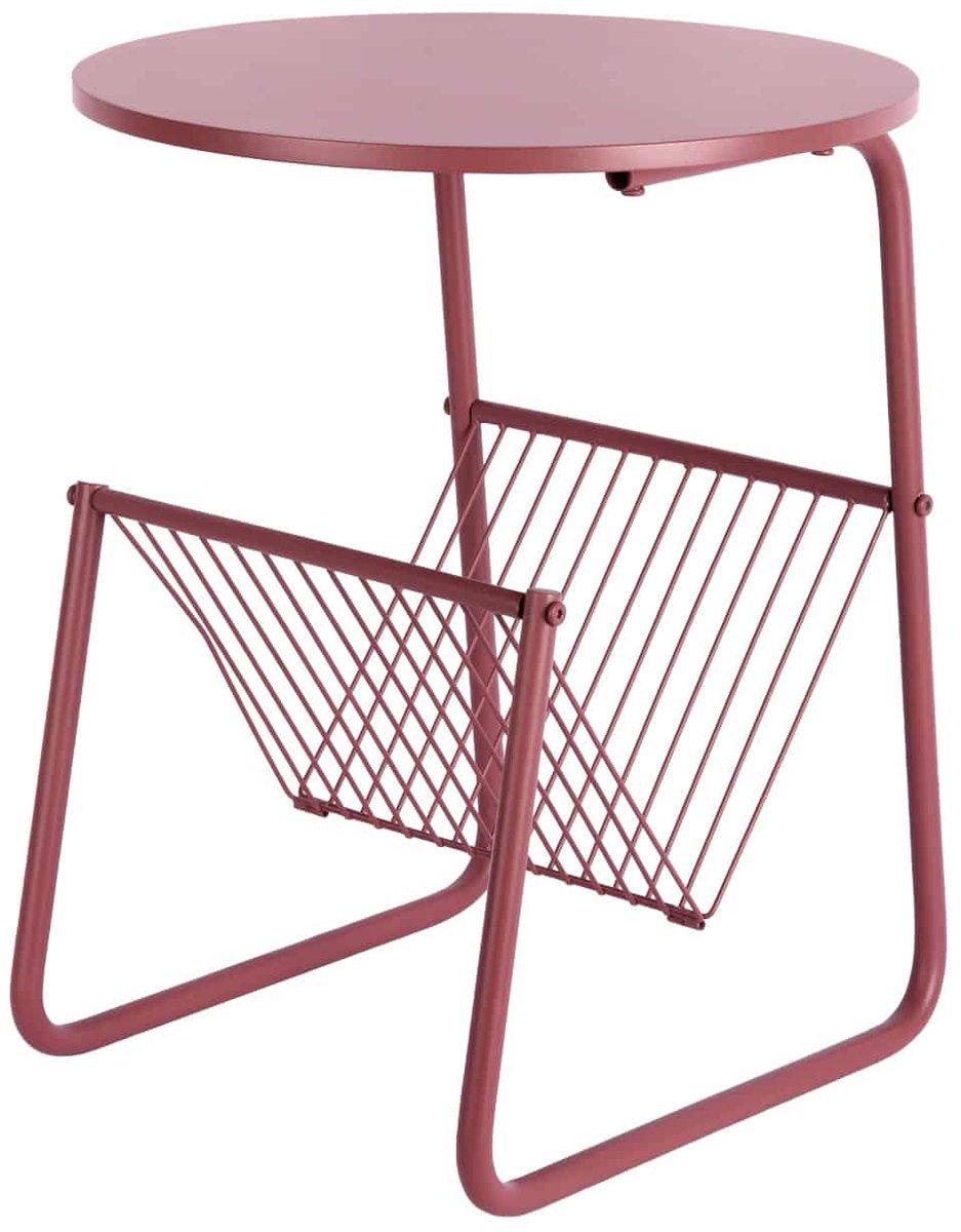 Leitmotiv Bijzettafel Riqueza Revista - Bordeaux - 40x40x49cm - Modern