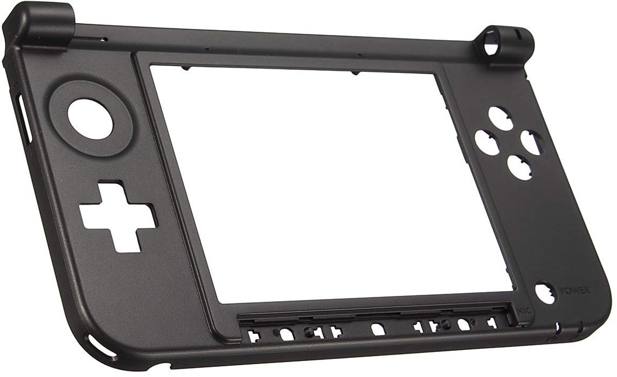 Store_9 - Vervangende onderzijde - Bescherming voor 3DS XL - Zwart - Onderste frame - Eenvoudig te installeren - Geschikt voor Nintendo 3DS XL LL
