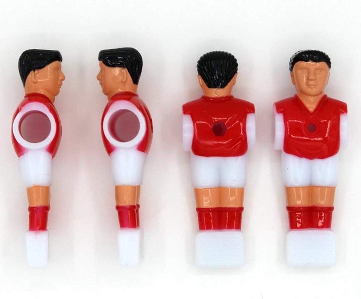 4 Stuks Lichtgewicht Plastic Tafelvoetbalspelers - Eenvoudig te Installeren en Vervangen, Ideaal voor Tafelvoetbal Accessoires