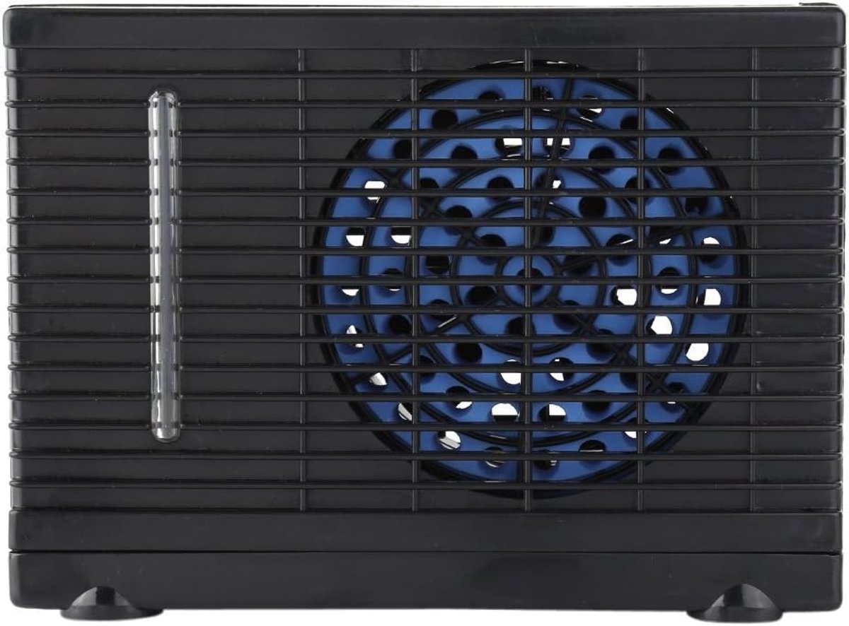 Draagbare Mini Luchtverfrisser en Ventilator met Verdamping Koeler - Zwart 20x11x15cm, Ideaal voor Auto, Kamperen en Thuisgebruik