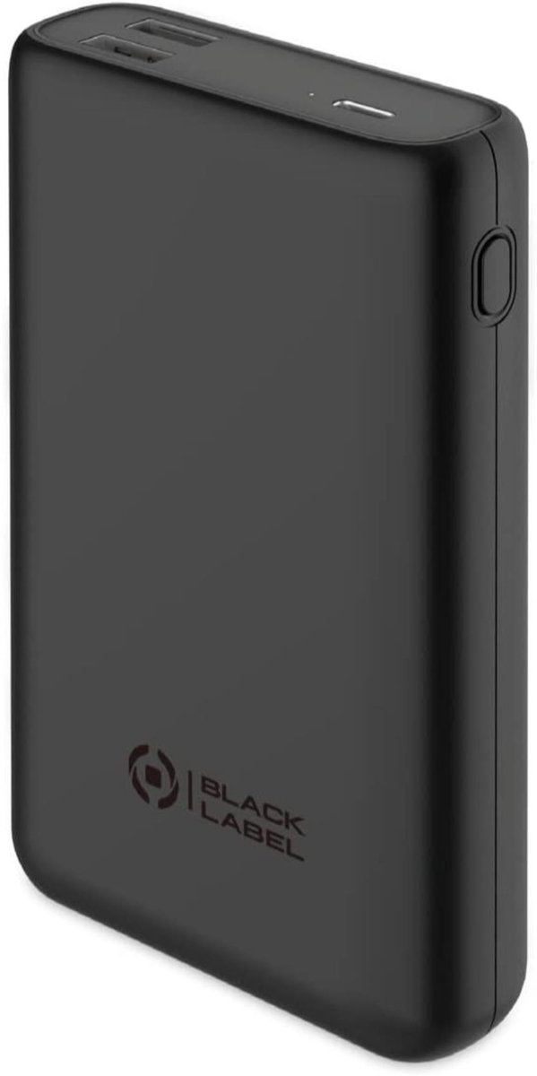 Black Label Powerbank 45W 15000mAh Snelladen via USB-C en 2 USB-A poorten