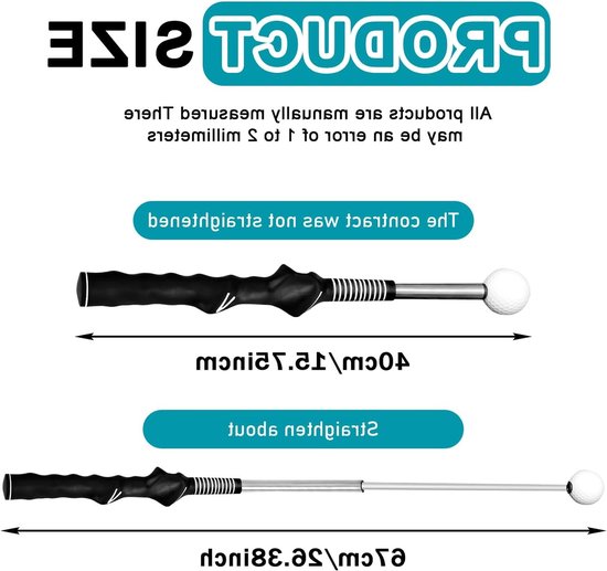 Verstelbare golfgreeptrainer met armband voor houdingscorrectie en opwarmingsoefeningen, ideaal voor chippen en uitlijnen — afbeelding 5