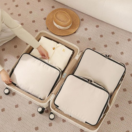 Opbergzakken Kleding - Dekbed Organizer - Kast Opruimen - Met Handvat Ritssluiting - 52x42x30cm - Zwart — afbeelding 3