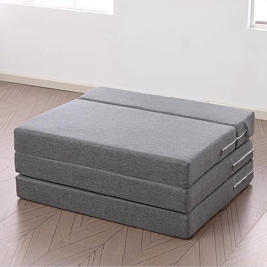 Foldable Tatami Mattress with Removable Cover, Floor Foldable Sleeping Pad for Meditation Yoga, Kids Guests Living Room, Guest Mattress for Travel, Car Tent (150 x 60 x 8 cm, Blue) — afbeelding 5