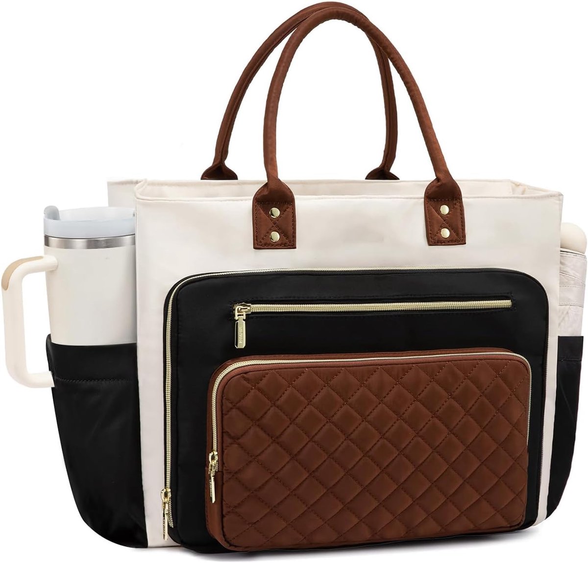 Leraren Laptoptas - Werkdocumententas - Maximale Organisatie - Waterafstotend Nylon - 42x15x30 cm - Zwart