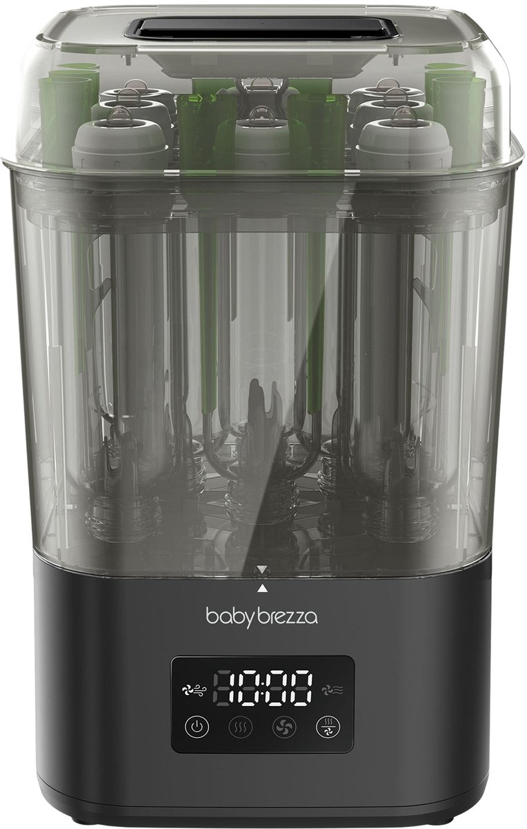 Baby Brezza SuperQuick Sterilizer Dryer – Flessen Sterilisator & Droger – Klaar in 10 minuten – Zwart