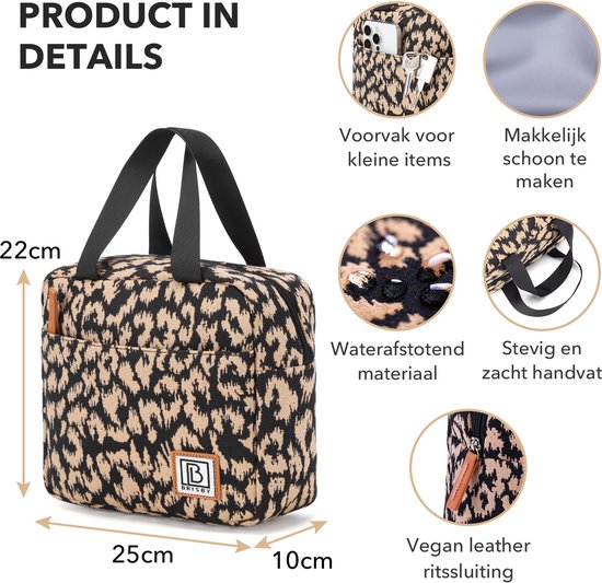 Brisby 4 Laags Geïsoleerde Koeltas - Lunchtas - Kolftas 4 liter - Leo van Brisby — afbeelding 3
