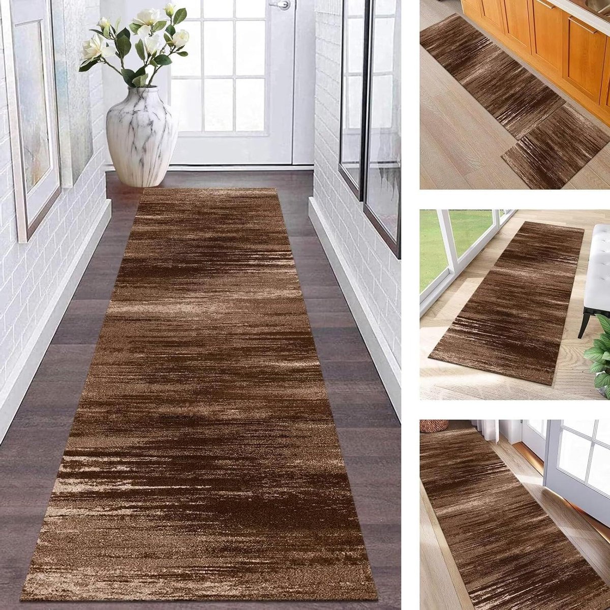 Tapijtloper Keukenloper - Vloerkleed Gangtapijt - Hal Keuken Woonkamer - Wasbaar Antislip 