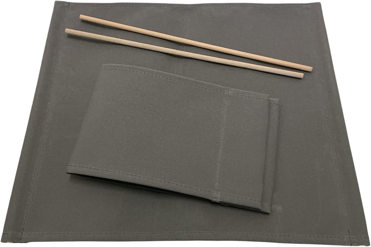 Stoelbekleding Set - Zitvlak en Rugleuning - Stoel Vervangen - Gemaakt in Italië - 50x43cm en 58x18cm - Groen