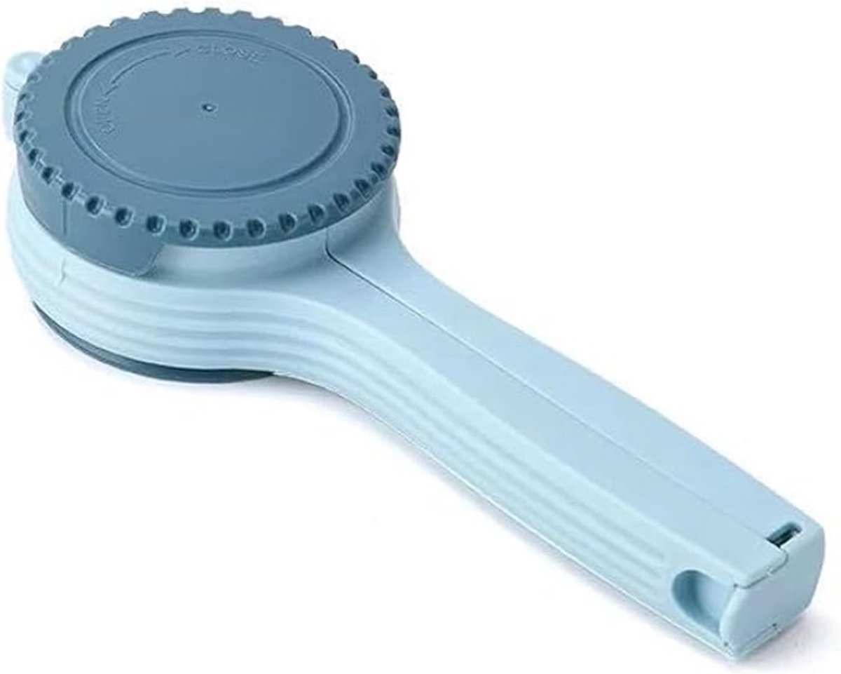 Voedselzakclip met schenktuit - Blauw - ABS - Groot kaliber