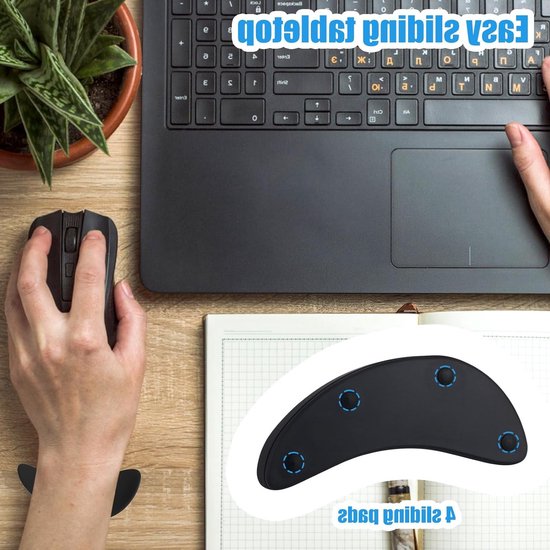 Ergonomische Polssteun voor Muis, Lichtgewicht en Glijdende Polssteun voor Laptop en Gaming, Ideaal voor Kantoor en Thuisgebruik — afbeelding 3