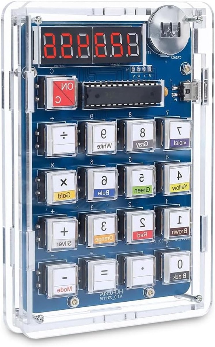 Solderen voor Beginners: 6 Digit Solder Project met Digitale Klok en Alarmfunctie, Ideaal voor DIY Oefeningen en Educatieve Projecten