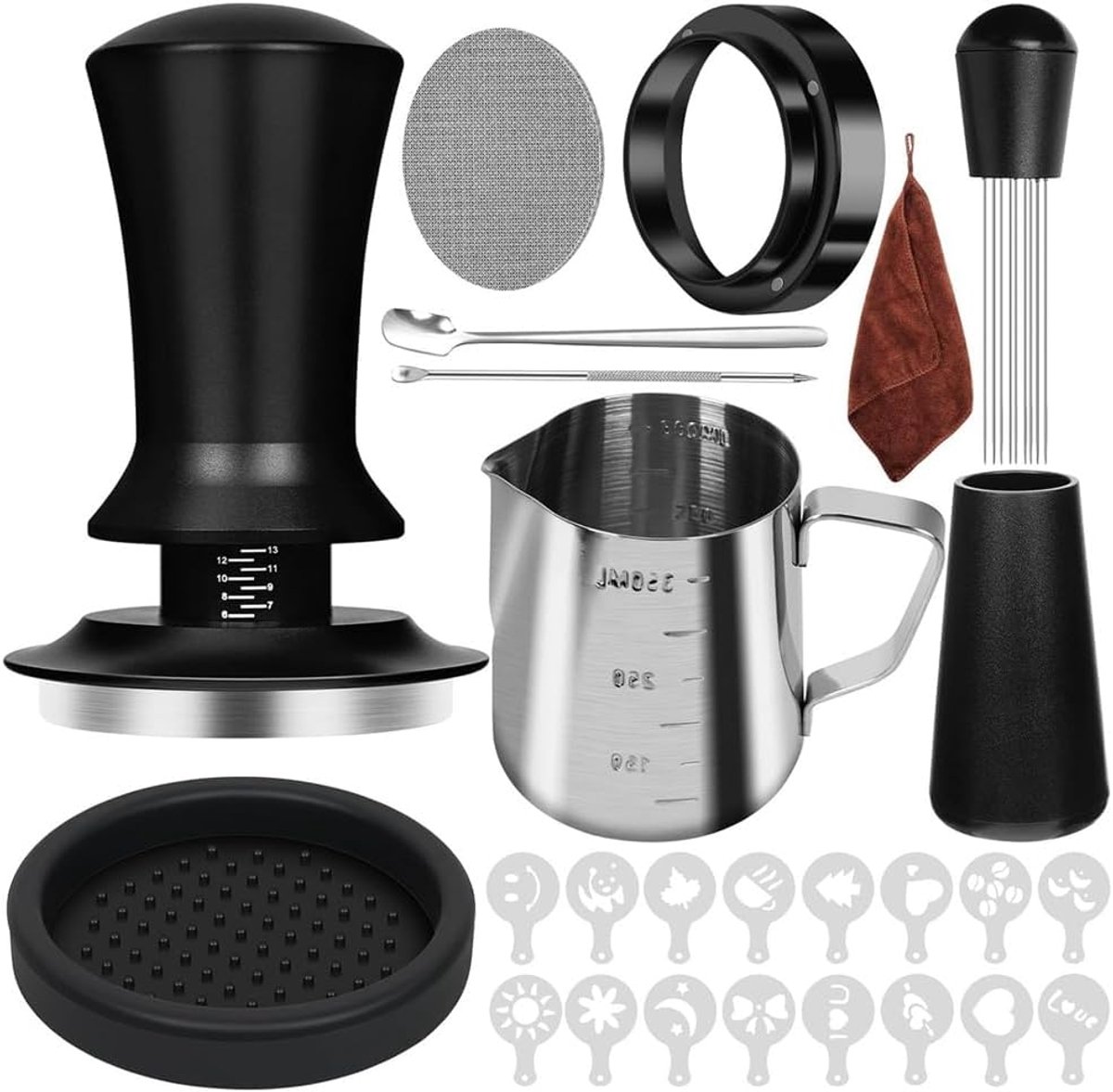 51mm Koffiestamperset - Barista Accessoires - 25-Delige Set