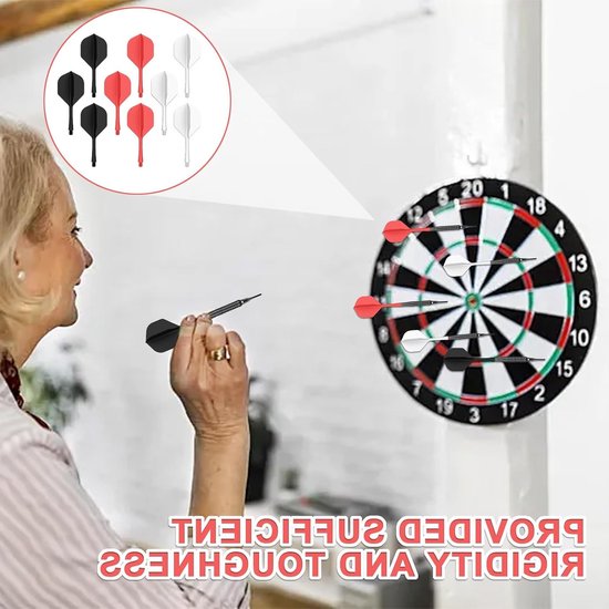 Dailygoods- Dart Flights Set van 9 - K Flex Dartvleugels - 70 mm Schachten - Dartaccessoires - Verbeterde Stabiliteit - Perfecte Controle - Dartpijlen van Dailygoods — afbeelding 3