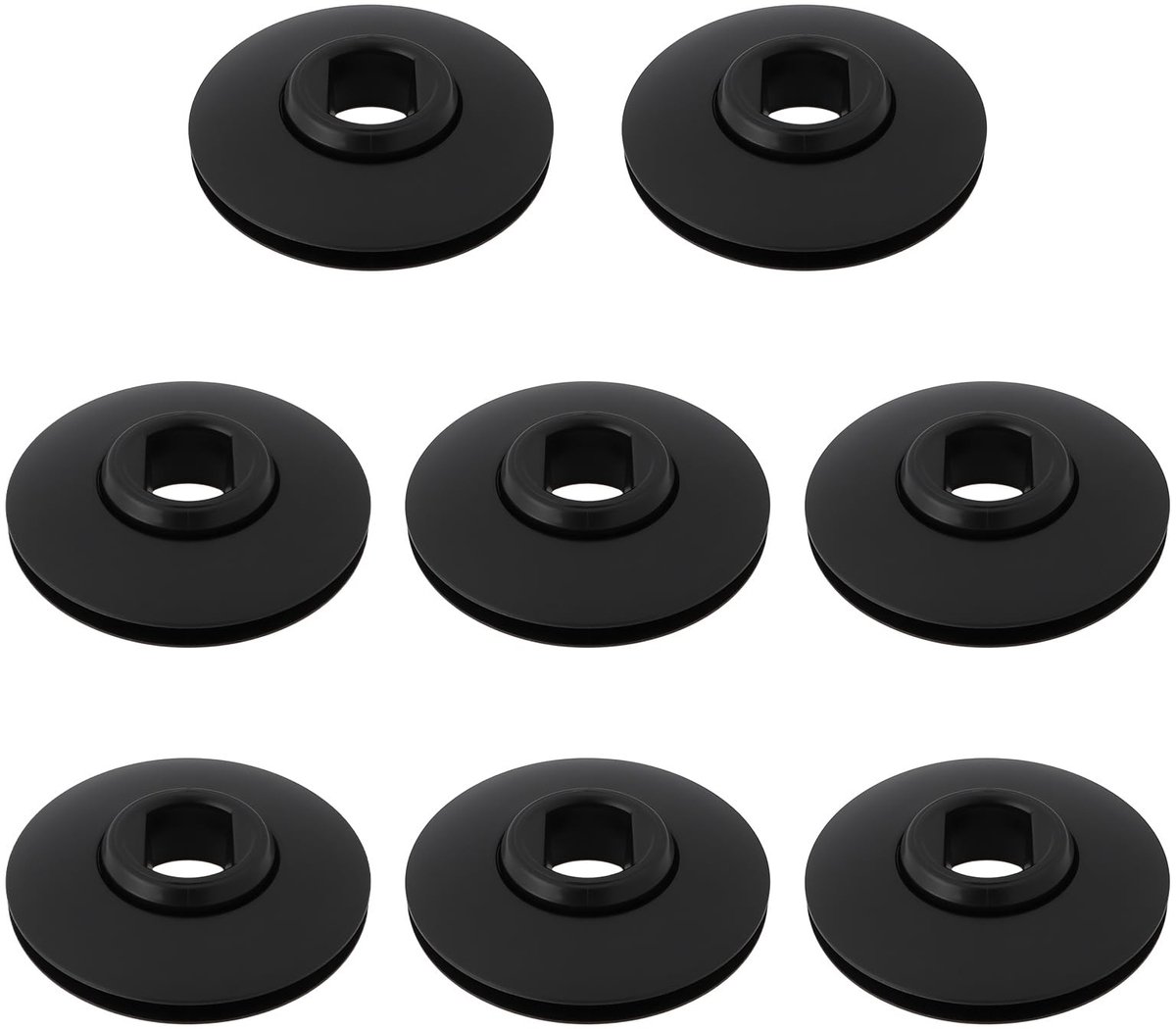 Dailygoods- Bevestigingsclips 8 Stuks - Tapijt Montage Clips - Kunststof - Compatibel met Hyundai - Buitendiameter 41 mm - Zwart - Tapijtmontageclips