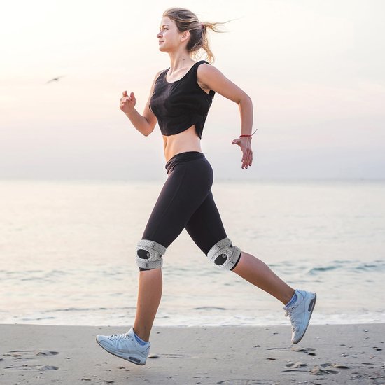 Kniebandage voor Wellness en Pijnverlichting, Set van 2, Patella Stabilisatie, Ondersteuning voor Sporters en Dansers, Vermindering van Belastingen en Blessures — afbeelding 4