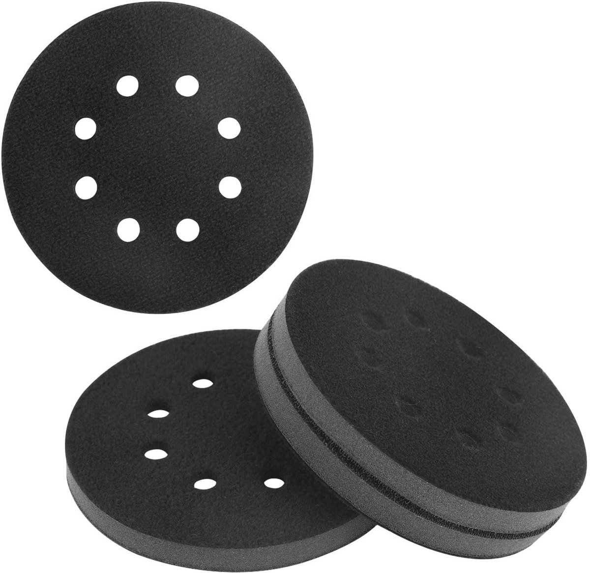Dailygoods- Schuurpad Set - 4 Stuks - Eccentrisch Schuurpad - Zacht Schuim - 12,5 x 1 x 1,2 cm - Voor Orbital Schuurmachine - Schuurblokken