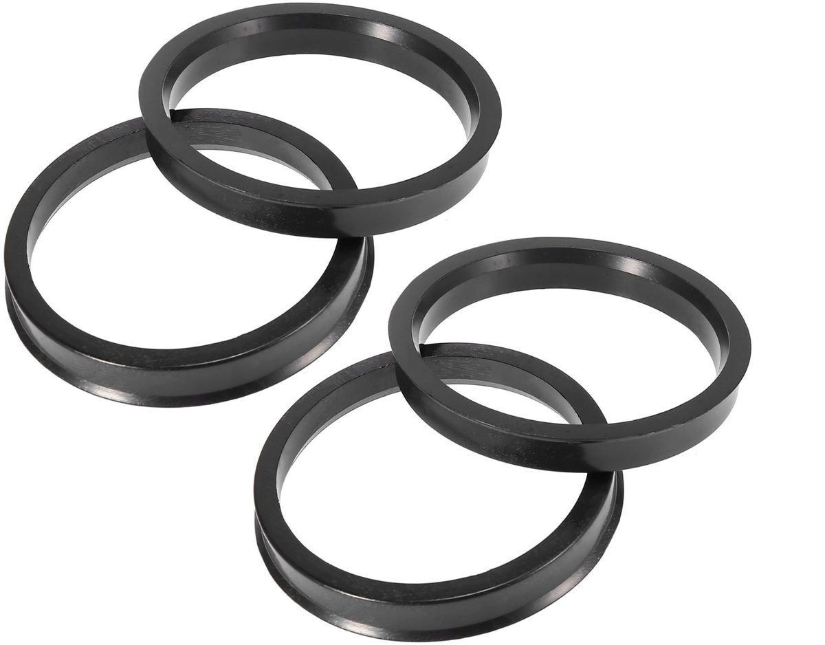 Dailygoods- Middenringen 4 Stuks - Kunststof - 64,1 mm tot 74,1 mm - Wielgat Spacer - Nauwkeurige Pasvorm - Vermindert Trillingen - Naafring