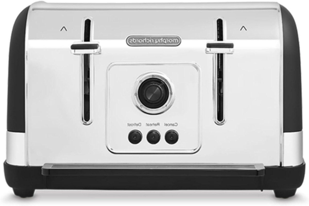 Broodrooster - 4 Sleuven - Ontbijt Maken - Variabele Bruining - 1800 Watt - Zwart