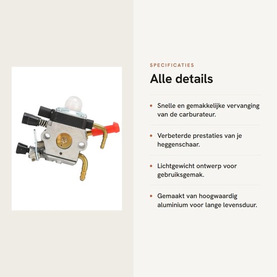 Carburateur Vervanging - Passend Voor Stihl Hs81 Hs81r Hs81rc - Tuinieren Tool Accessoires met Content - Hs81t Hs86 Hs86r Hs86t . — afbeelding 3