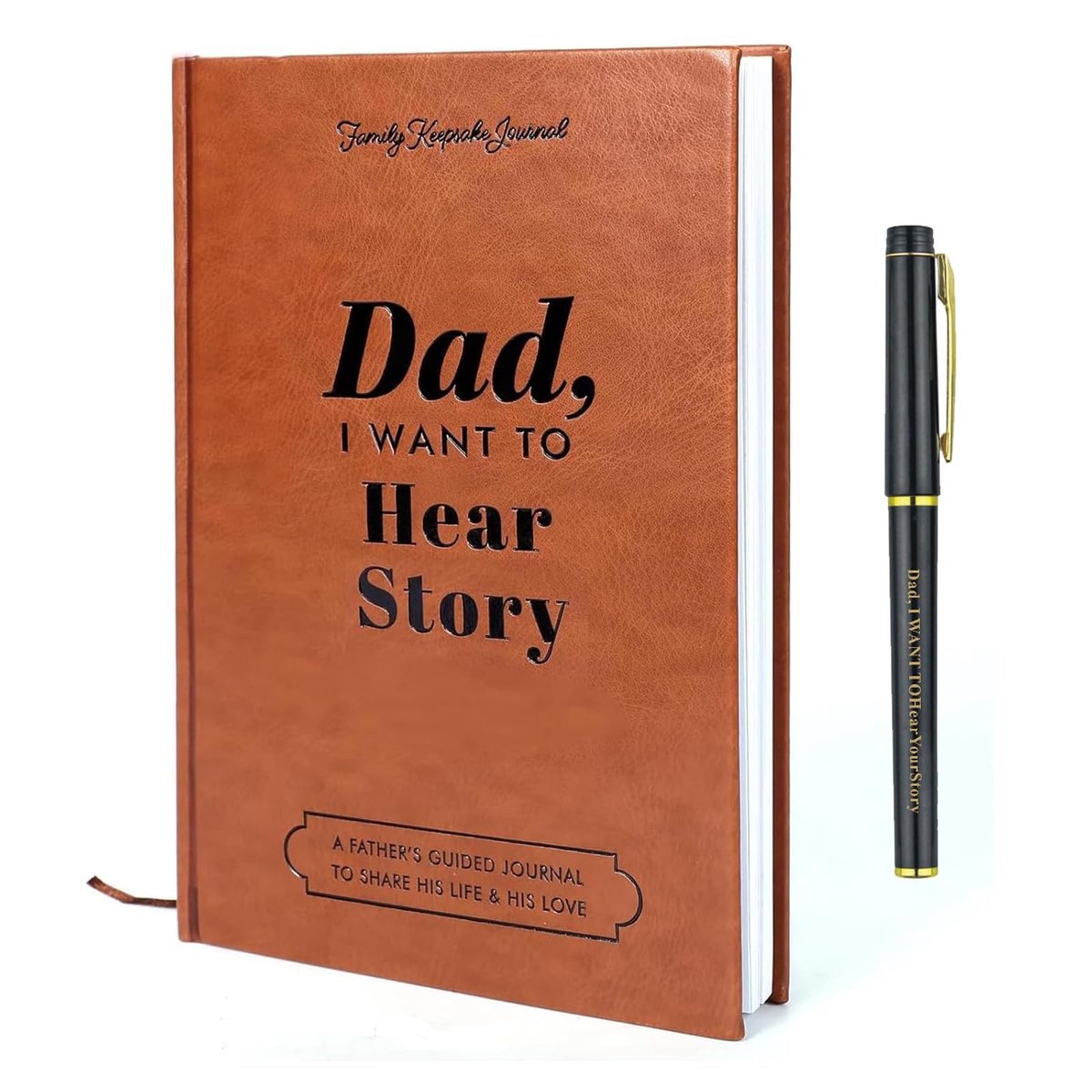 Dailygoods- Dagboek met Slot - Geleide Herinneringen - Vader's Levensverhaal - Persoonlijke Vragen - Verhalen Delen - Perfect voor Herinneringen - Herinneringenboek