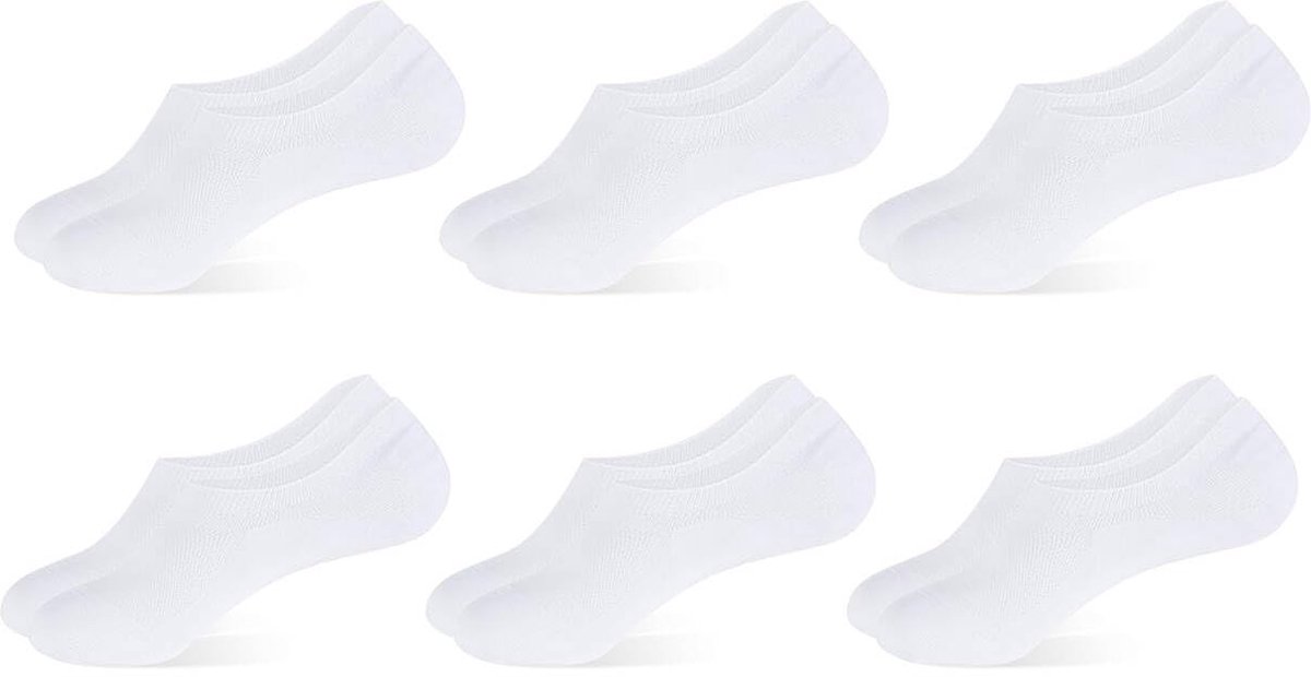 Dailygoods- Onzichtbare Sokken - 6 Paar - Antislip - Katoen - Ultradun - Ademend - Geschikt voor Zomerkleding