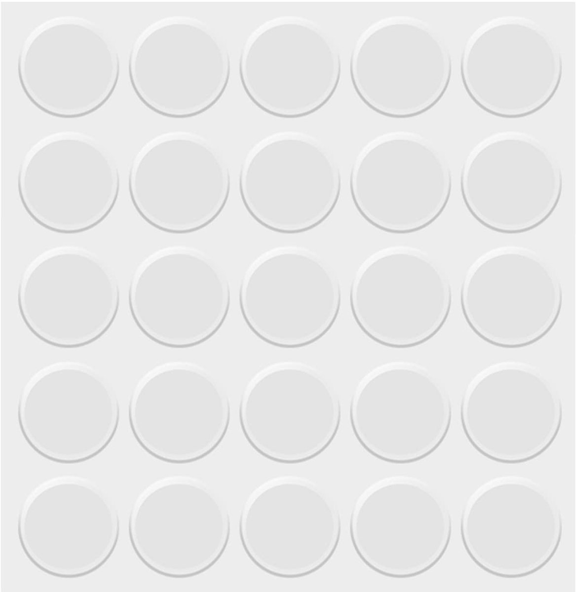 Dailygoods- Meubelkussens 25st - Siliconen Buffer Pads - Geluidsdemping - Beschermende Stippen - Ronde Bumperpads - 20x2 mm - Bumpers