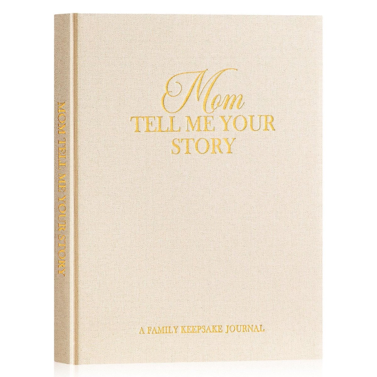 Dailygoods- Herinneringsboek 270+ Vragen - Mama Levensverhaal Dagboek - Hoogwaardige Linnen Omslag - Persoonlijk Dagboek - Cadeau voor Moederdag - Legaten Bewaren