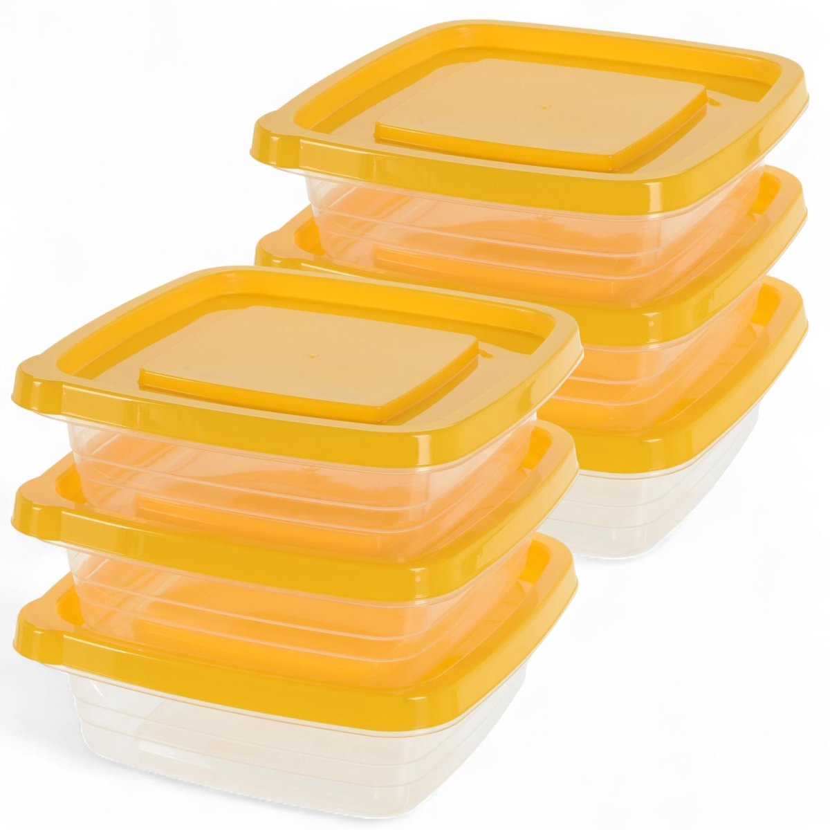Dailygoods- Vershouddozenset 6-delig - BPA-vrij - Stapelbaar - Luchtdicht - Magnetronbestendig - Voor keuken en maaltijdvoorbereiding (990 ml) - Opbergdozen