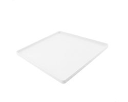 Lekbak Wasmachine - Opvangbak tegen lekkage - Siliconen - 65x60x3 cm - Wit - Bodo