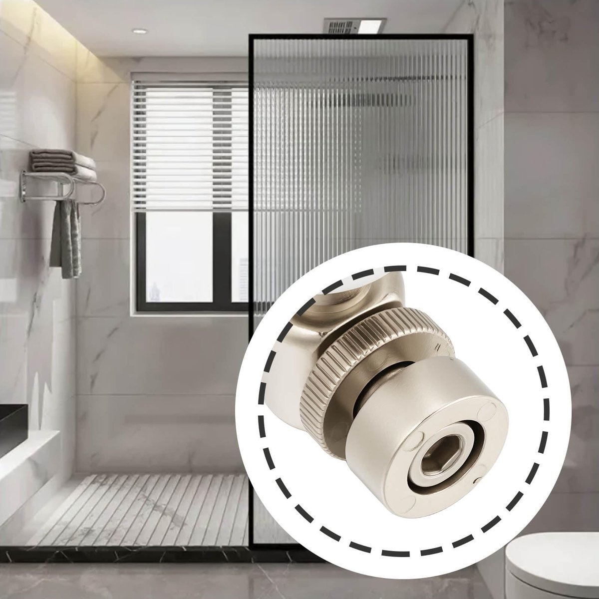 Dailygoods- Douchedeur Rollers 25mm - Vervangingspakket 2 Stuks - Duurzame Constructie - Stil en Glad - Eenvoudige Installatie - Precisie Passend - Douchedeur Wielen